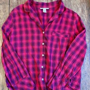 Victoria’s Secret Red Plaid Christmas PJ Set Size S